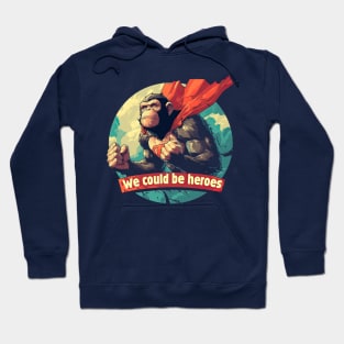 Heroes David Bowie Monkey Hoodie